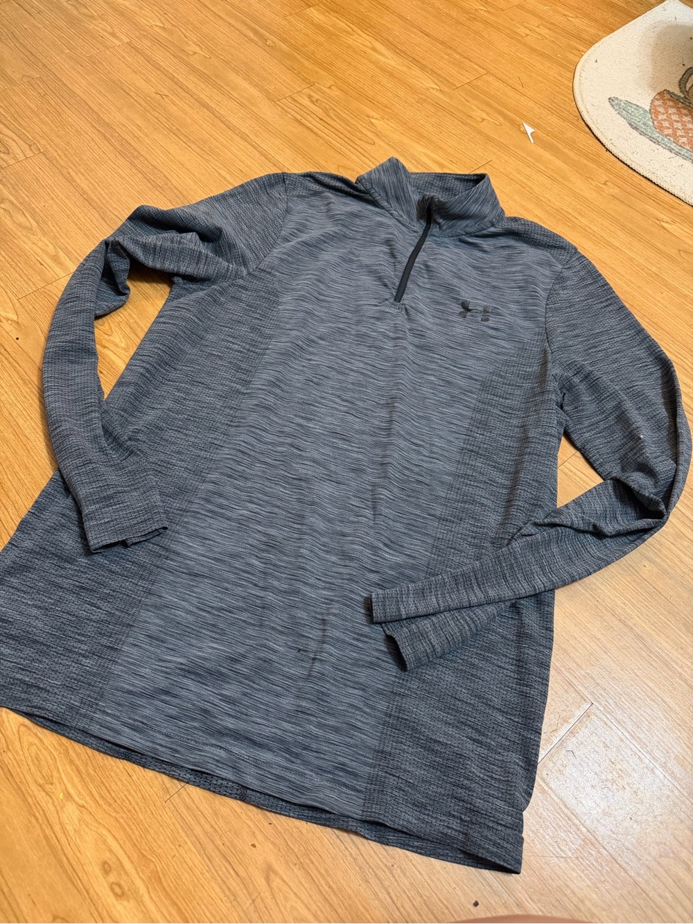 Under Armour Men's Dark Heather Gray Quarter-Zip Pullover